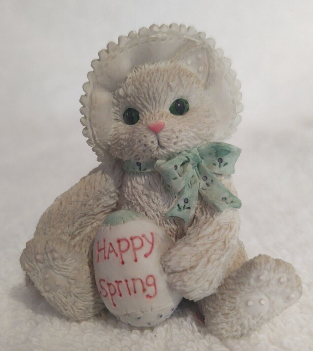 Calico Kittens by Patricia Hillman & Enesco Happy Spring #102687 1994